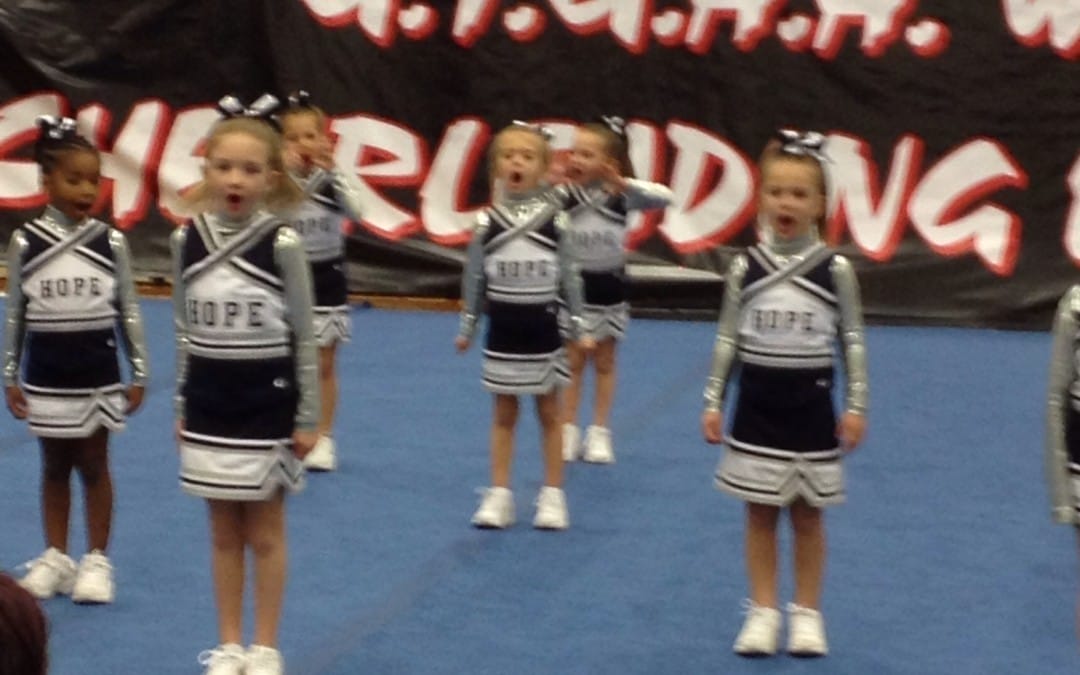 Cheer dress rehearsal 