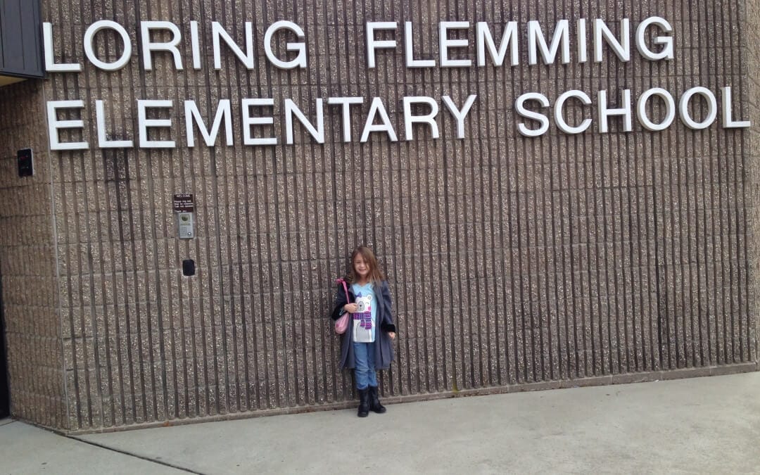 Visiting my new school