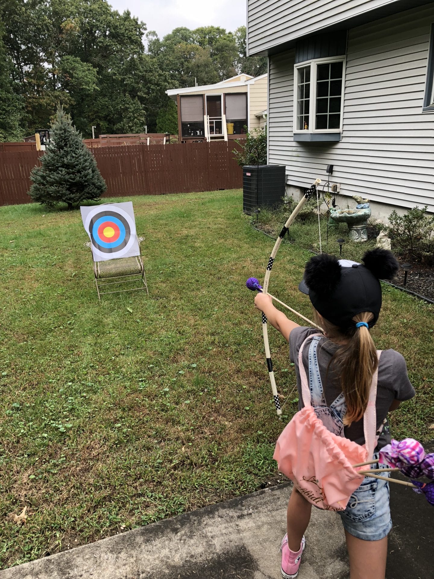 Practicing my archery