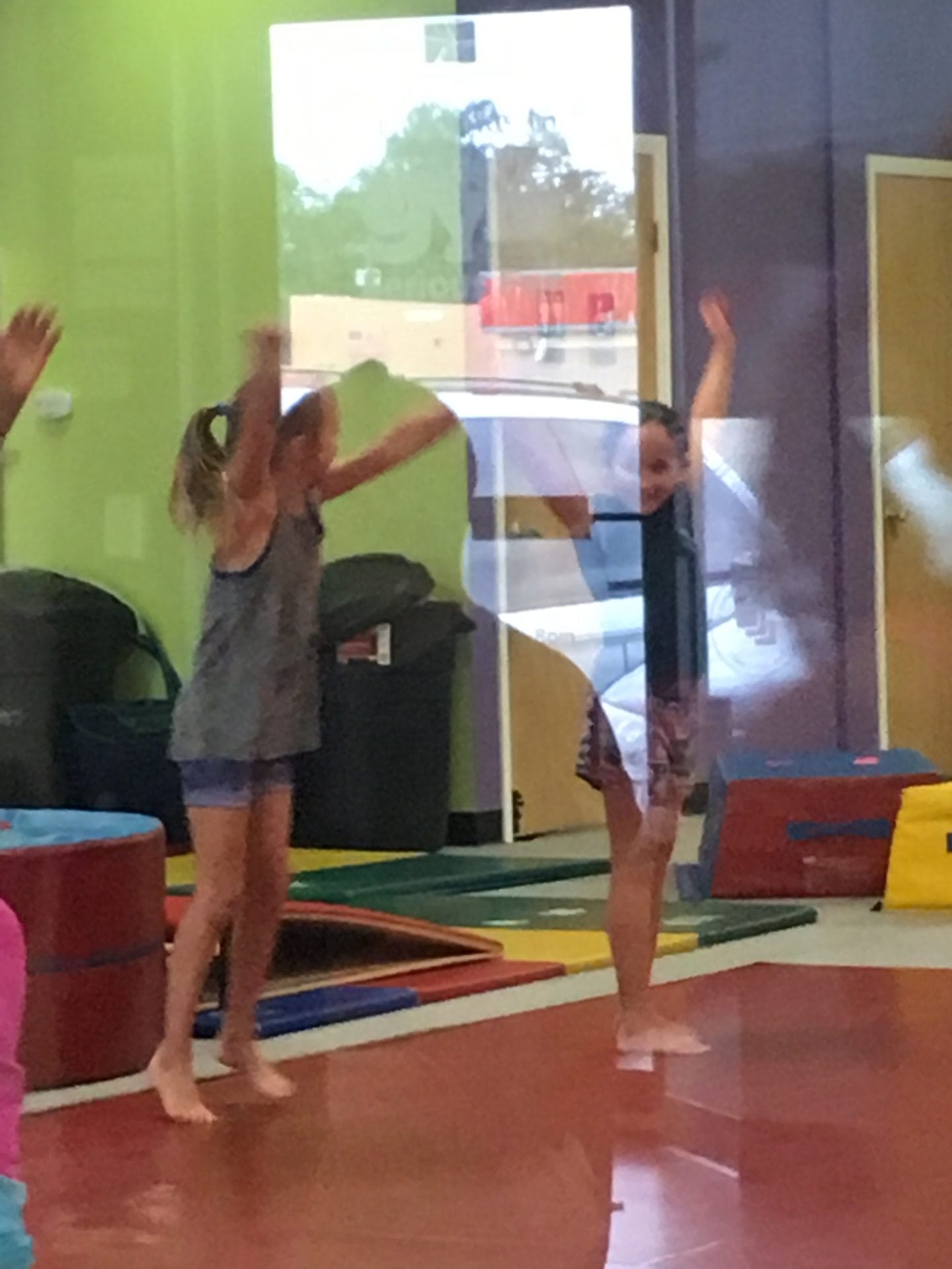 Gymnastics with a friend